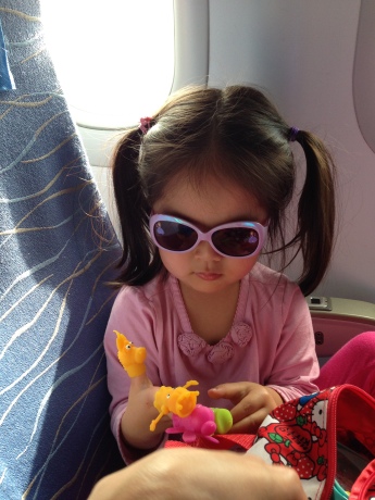 child on flight